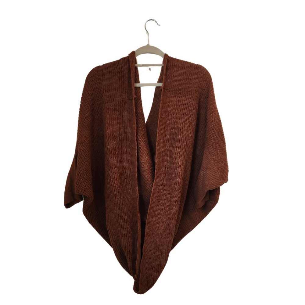BloomChic Burnt Orange Shawl Sweater – Size 18-20, NWT